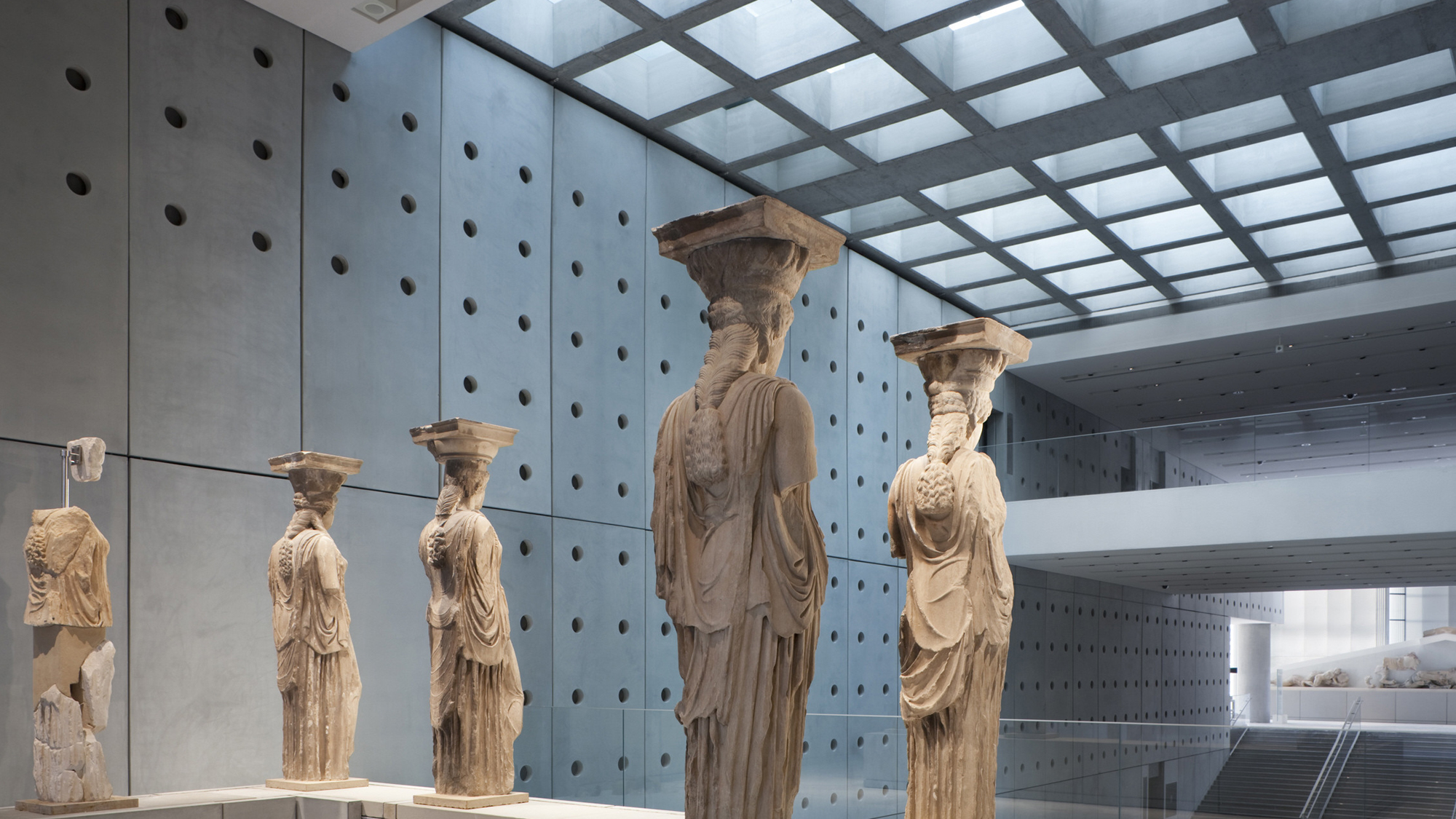 Karyatides statues at Acropolis Museum