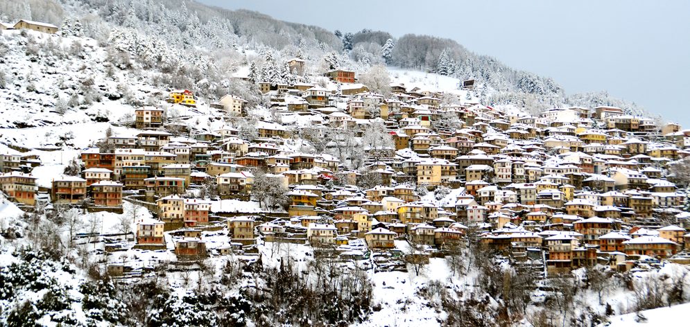 metsovo aerial view 